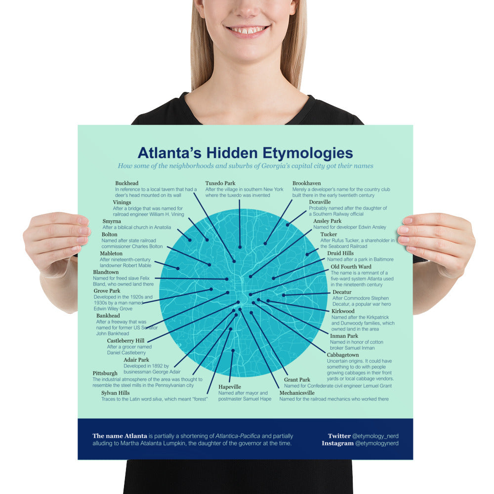 Atlanta Etymologies Infographic