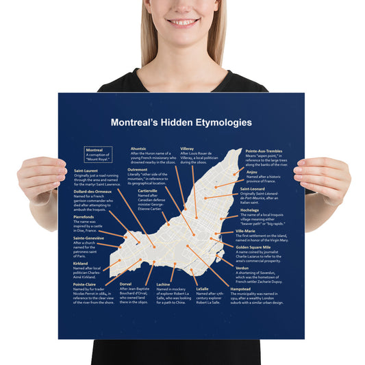 Montréal Etymologies Infographic